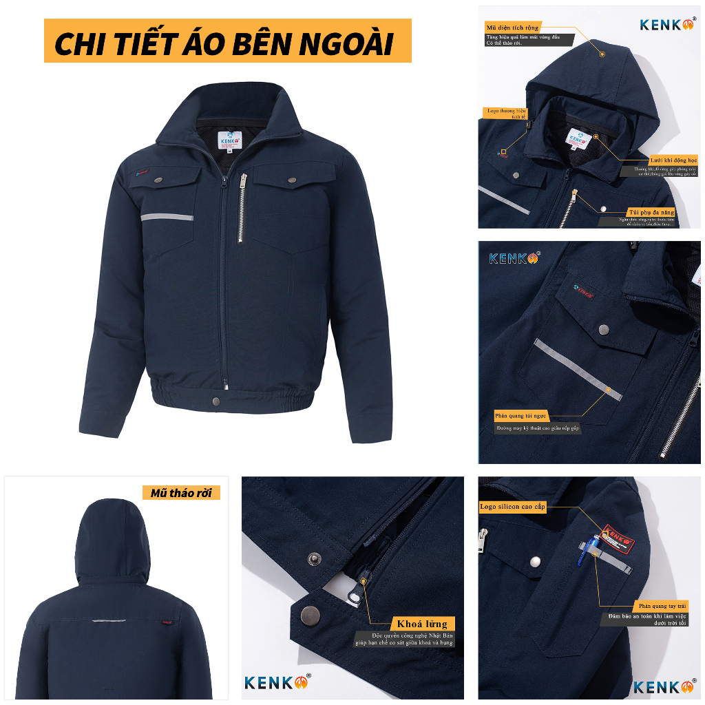 Áo quạt điều hòa KENKO Promax 14v quạt spider mới nhất 2023