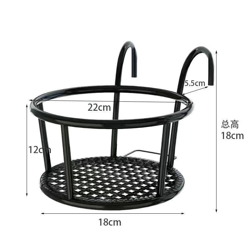 Giá móc treo chậu hoa ban công (1 set 2 cái)