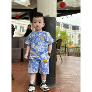 Set bộ loang xanh Ny MLB cho bé trai siêu đẹp siêu hot