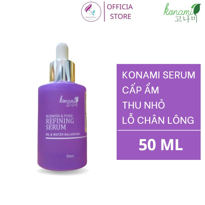 SERUM TRẮNG DA DƯỠNG ẨM THU NHỎ LỖ CHÂN LÔNG KONAMI BLEMISH & PORE REFINING 50ML