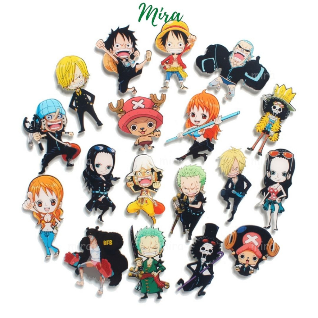 One Piece  Ghim Cài Huy Hiệu, Pin Cài Trang Trí Áo Mũ Cặp Balo Cực Cute Đảo Hải Tặc Luffy MIRA-GC00800