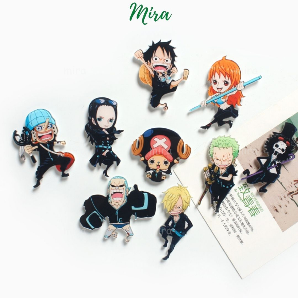 One Piece  Ghim Cài Huy Hiệu, Pin Cài Trang Trí Áo Mũ Cặp Balo Cực Cute Đảo Hải Tặc Luffy MIRA-GC00800