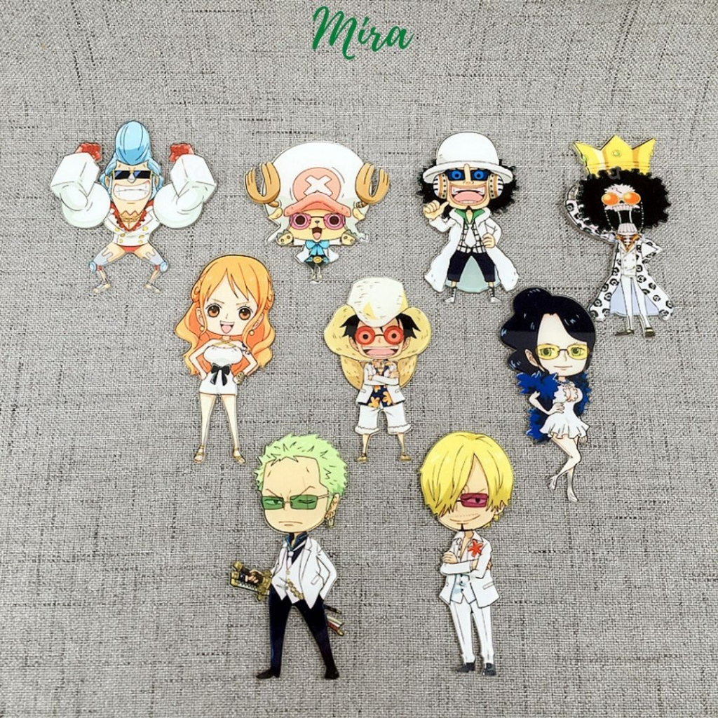 One Piece  Ghim Cài Huy Hiệu, Pin Cài Trang Trí Áo Mũ Cặp Balo Cực Cute Đảo Hải Tặc Luffy MIRA-GC00800