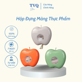Hộp Đựng Màng Bọc Thực Phẩm Treo Tường Hình Quả TáoTiện Lợi Gọn Gàng (TVQ Store)