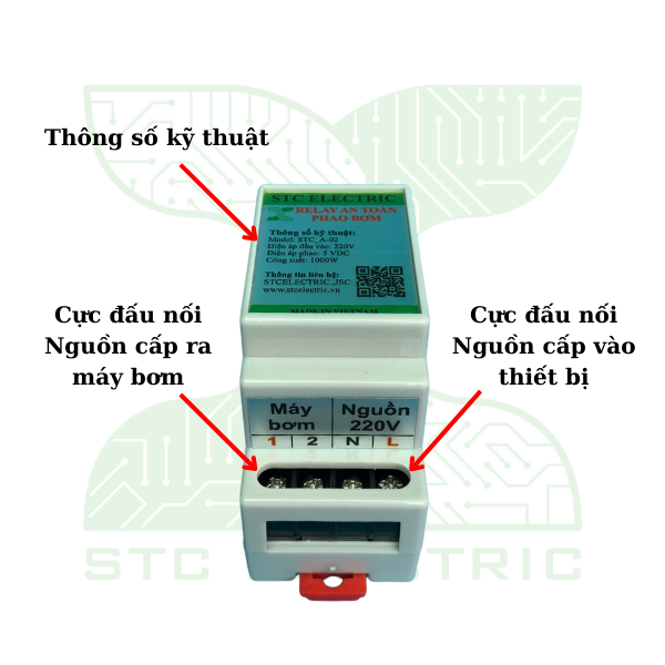 Rơ le an toàn phao điện bồn inox CHÍNH HÃNG STC ELECTRIC