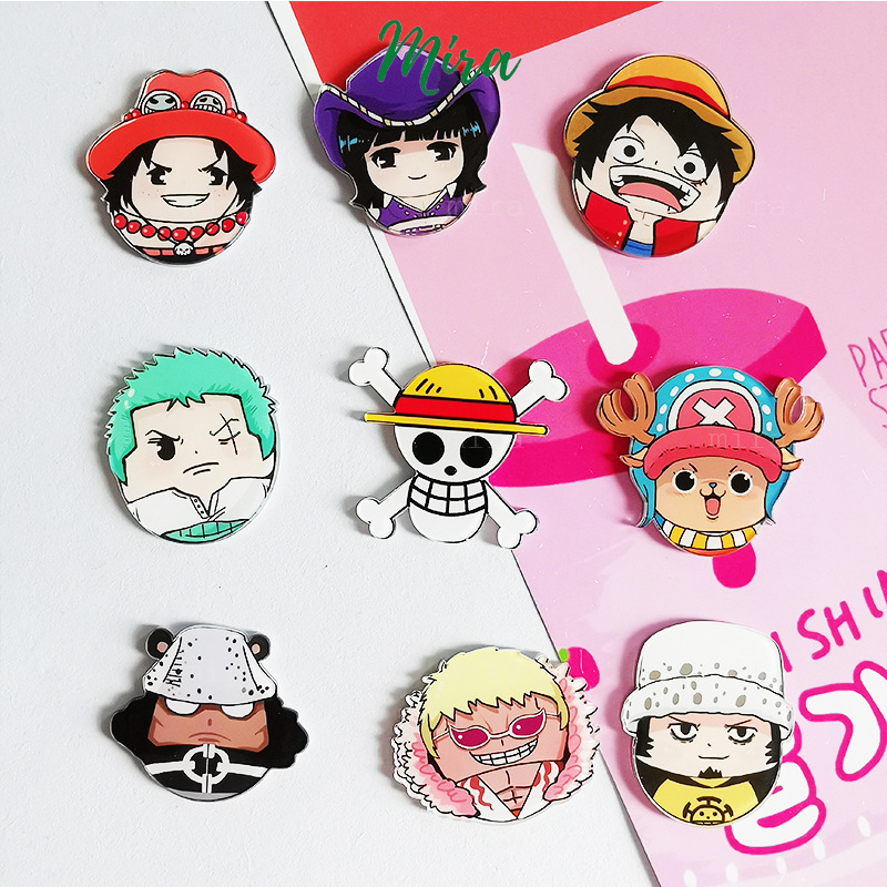 One Piece  Ghim Cài Huy Hiệu, Pin Cài Trang Trí Áo Mũ Cặp Balo Cực Cute Đảo Hải Tặc Luffy MIRA-GC00800