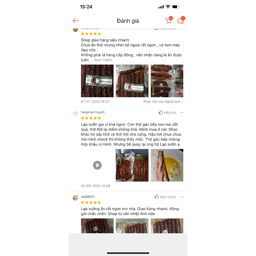 Lạp sườn hun khói Tây Bắc - 500gram