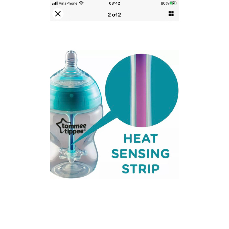 Bình có thanh cảm ứng nhiệt 260ml