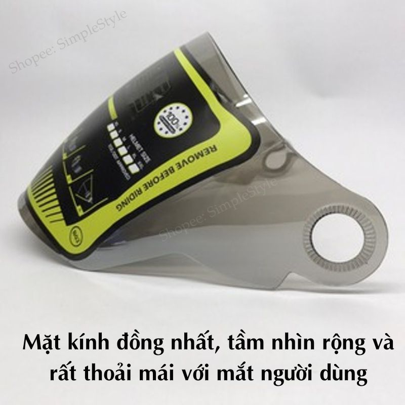 Kính Rời Thay Thế Nón Bảo Hiểm Asia MT168 , MT115 , Mt168 Grab CHÍNH HÃNG