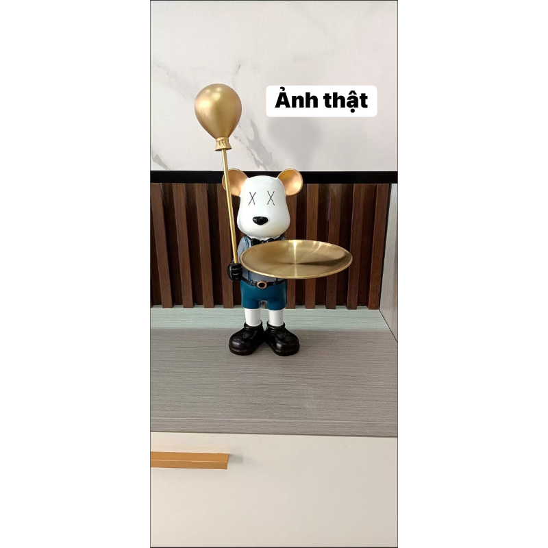 Khay để bánh kẹo, đồ trang sức hình gấu hoạt hình deco