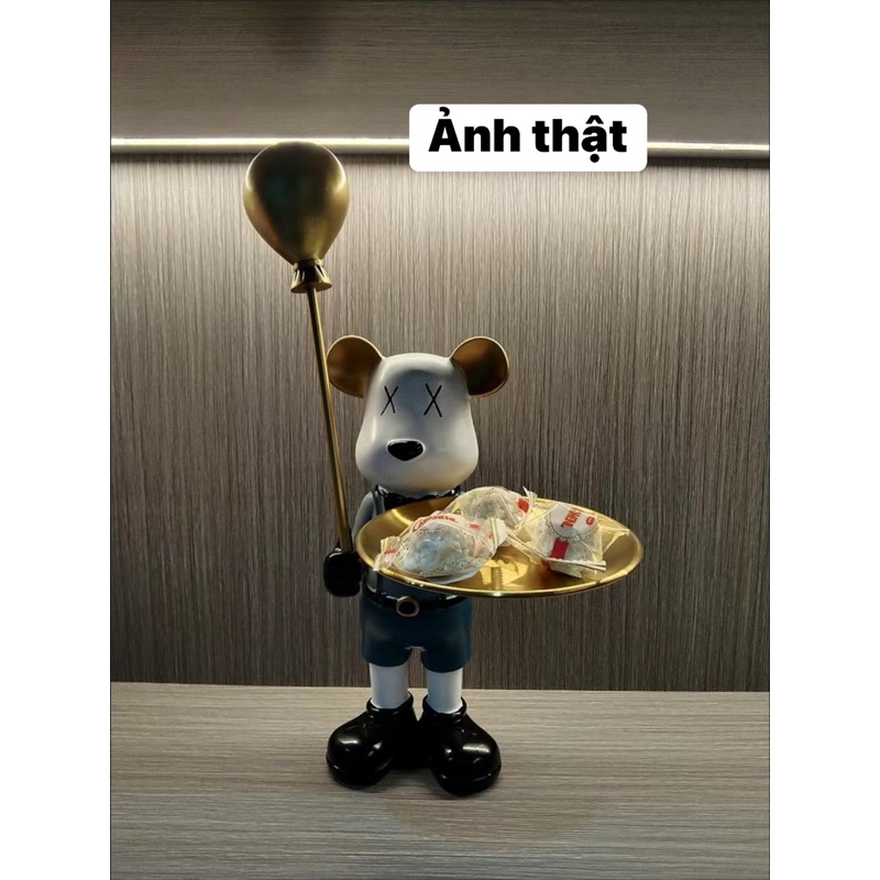 Khay để bánh kẹo, đồ trang sức hình gấu hoạt hình deco