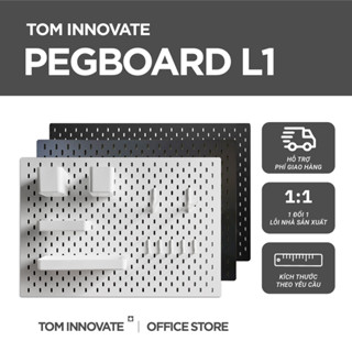 (Tặng Phụ Kiện) BẢNG CÀI TREO TƯỜNG PEGBOARD MẶT AB TẶNG KÈM KỆ NGANG VÀ MÓC TREO (HÀNG LOẠI 1)
