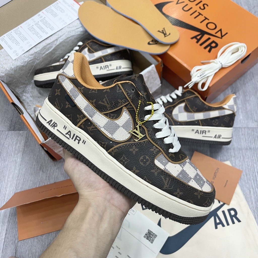 Giày_AF1 LV Nam Nữ,Giày Nike_LV Hàng Đẹp Bản Cao Cấp Full Box Bill