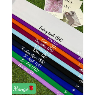 lụa mango trơn loại 1 đủ màu sắc