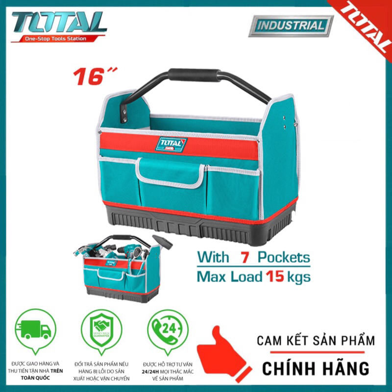 ĐỒ NGHỀ TOTAL Giỏ đựng công cụ 16 inch THT36L03
