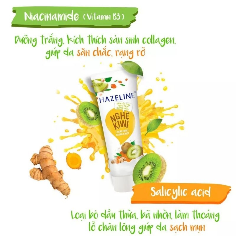 Sữa rửa mặt hazeline 100g