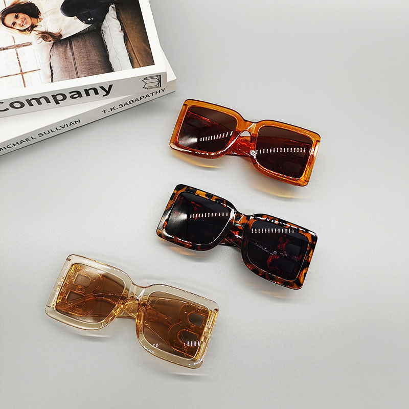 Kính mát chữ B gọng vuông lớn thời trang Âu Hàn phong cách cổ điển dành cho nam nữ k95