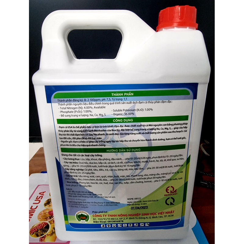 Đạm cá can 5lit Mỹ