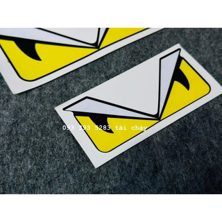 [ 1 MIẾNG ] TEM STICKER MẮT FENDY DÁN ĐƯỢC NHIỀU VI TRÍ