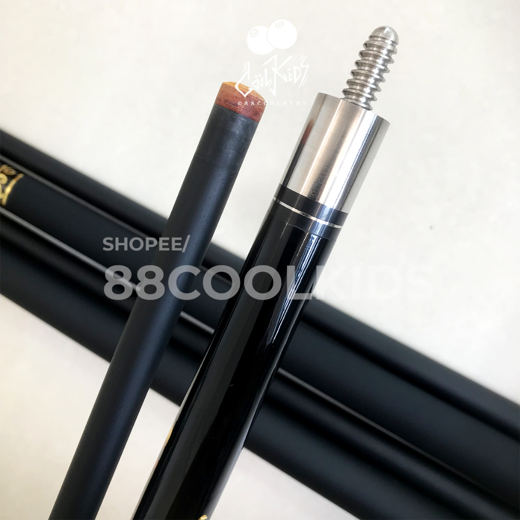 Cơ Bida Lỗ Phủ Carbon Cá Nhân New 2023 - Gậy Bi A Lỗ Cacbon CLB 550g Đầu Tẩy 13mm