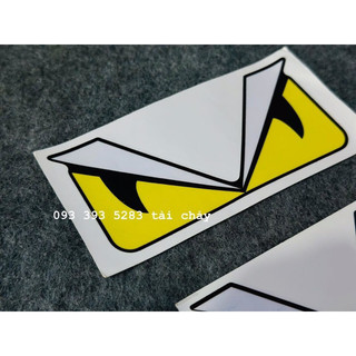 [ 1 MIẾNG ] TEM STICKER MẮT FENDY DÁN ĐƯỢC NHIỀU VI TRÍ