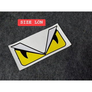 [ 1 MIẾNG ] TEM STICKER MẮT FENDY DÁN ĐƯỢC NHIỀU VI TRÍ