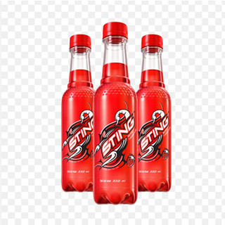Combo 06 Chai Nước tăng lực Sting Dâu tây đỏ (330ml x 6)