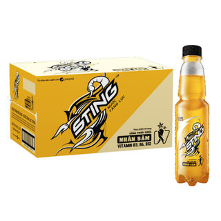 Thùng 24 chai nước tăng lực sting vàng
