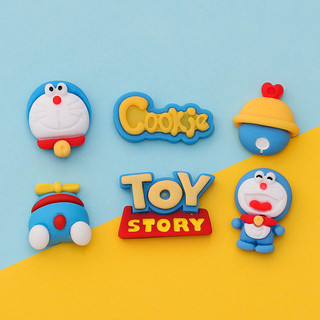Charm Slime, Sticker Gắn Dép Hình Doremon, TOY Trang Trí Toploader, Vỏ Ốp Điện Thoại, Kẹp Tóc