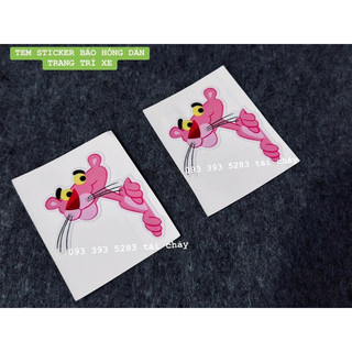 Tem báo hồng dán trang trí xe và nhiều vi trí khác