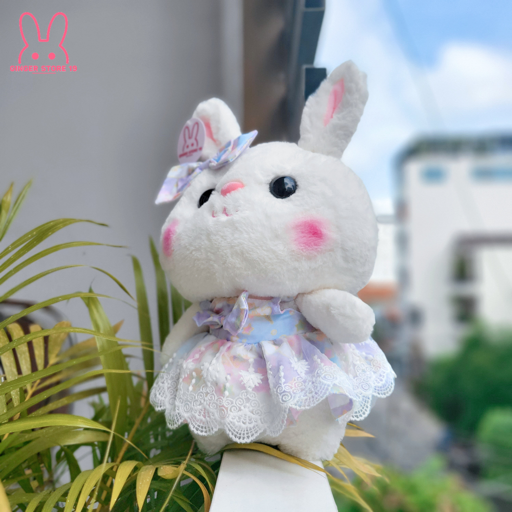 Gấu bông thỏ mặc váy, áo đáng yêu  làm quà tặng bé, quà tặng bạn gái, quà tặng sinh nhật