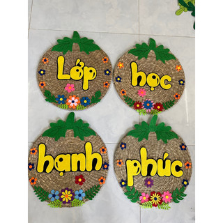 Lớp học hạnh phúc trang trí mầm non