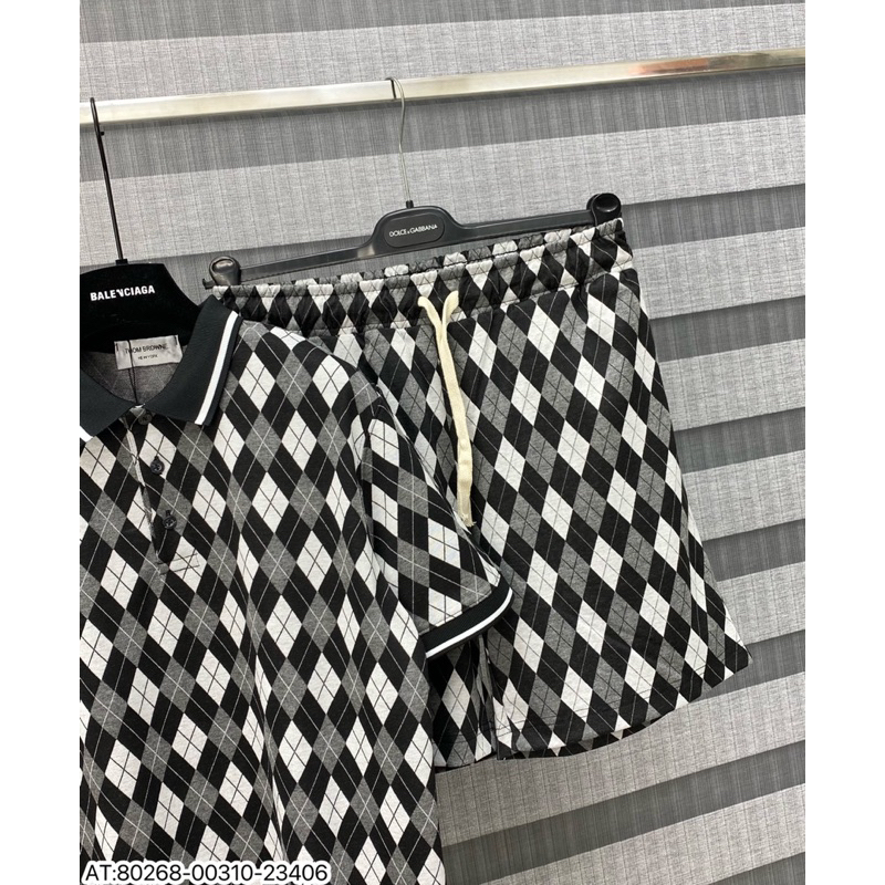 Bộ nam THOM họa tiết loang thêu vân nổi phong cách trẻ trung from chuẩn