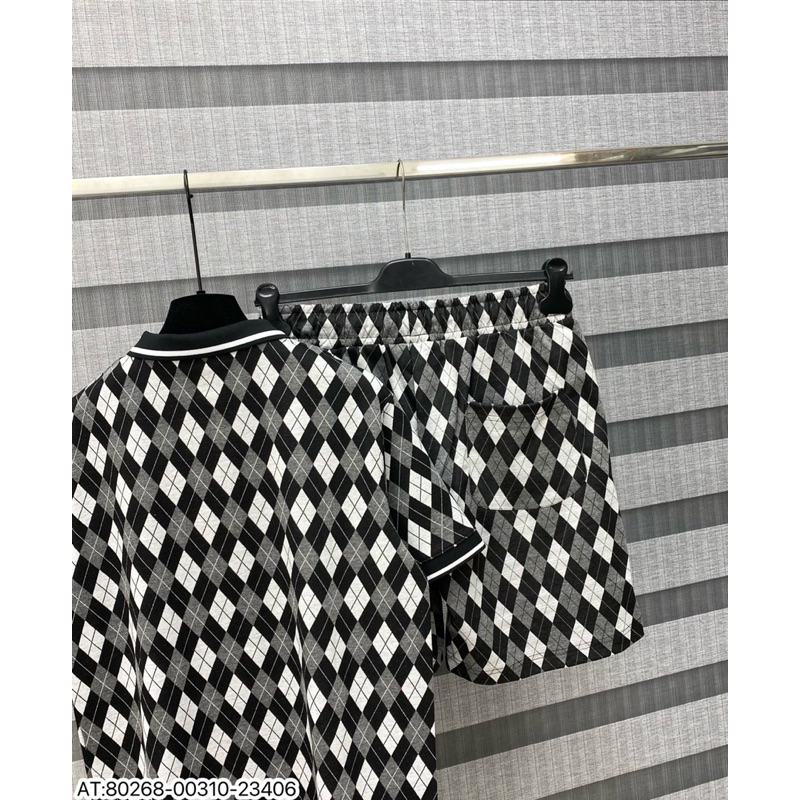 Bộ nam THOM họa tiết loang thêu vân nổi phong cách trẻ trung from chuẩn