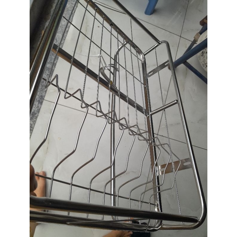 Kệ Inox Đa Năng Úp Chén, Treo Nồi