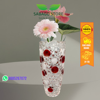 Bình hoa Thủy tinh, Lọ hoa thủy tinh mẫu bom CAO CẤP cao 25cm và 30 cm