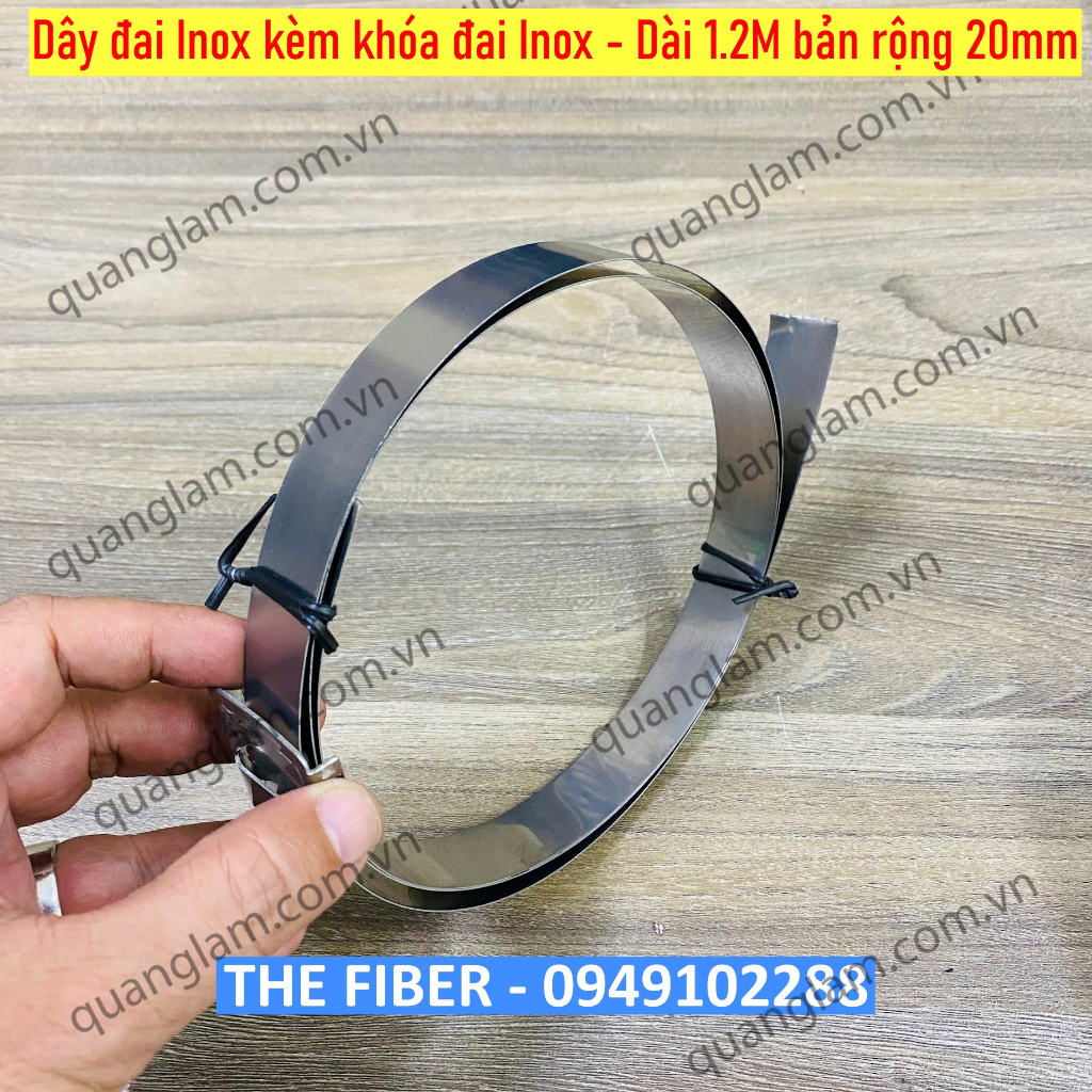 Bộ dây đai Inox và khóa đai Inox A20