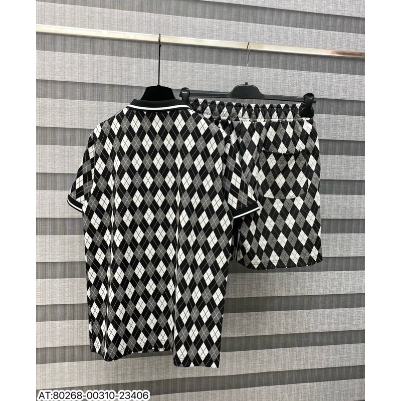 Bộ nam THOM họa tiết loang thêu vân nổi phong cách trẻ trung from chuẩn