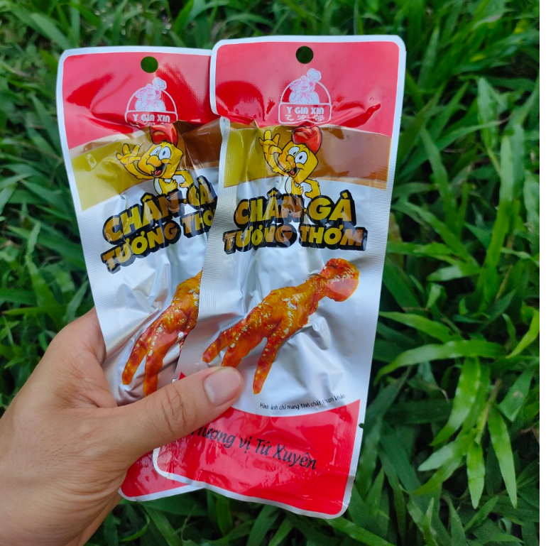 Chân gà tương thơm đỏ 35g chân gà vị tứ xuyên sản xuất tại việt nam