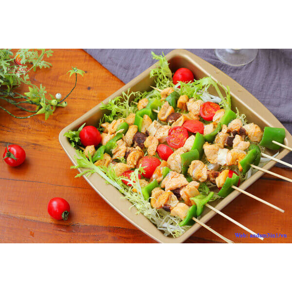 Thịt gà xiên que CP 500g - làm từ thịt gà CP tươi sạch, chiên nướng tiện lợi