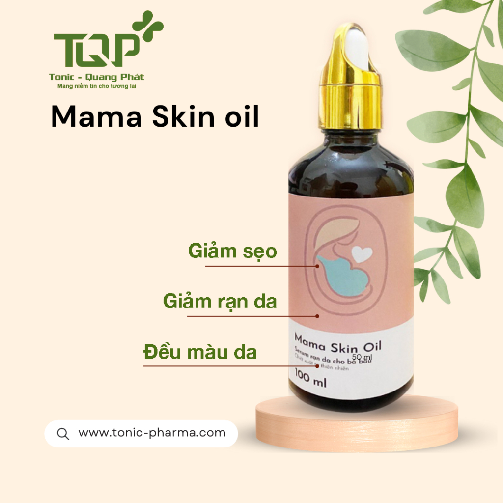 Tinh dầu chống rạn da bà bầu Mama Skin Oil mờ sẹo hết thâm da trong quá