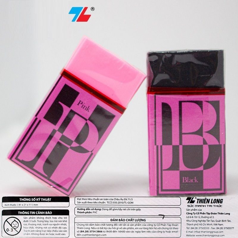 Gôm tẩy Trendy BlackPink Gấu Pooh Công chúa Ariel Disney / Tẩy chì Thiên Long E011 / E031 / E032 / E033