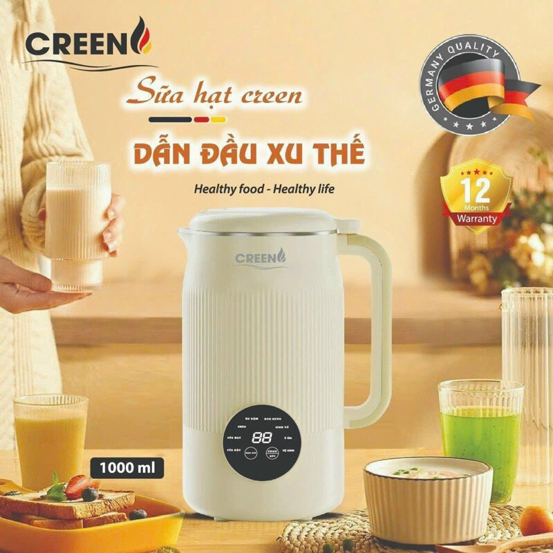 MAY LÀM SỮA HẠT CREEN CR-1000 thương hiệu Đức