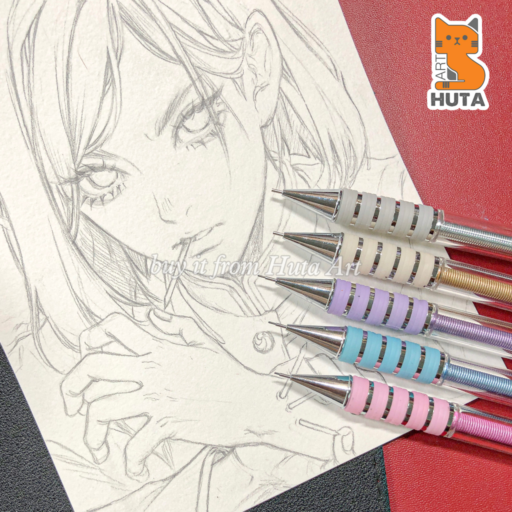 Bút Chì Bấm Cơ Khí Lắc Đẩy Ngòi - TRANSPARENT