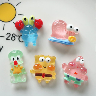 Charm Slime Hình Động Vật Cua, Ốc Sên, Bạch Tuộc Trang Trí Toploader, Ốp Điện Thoại