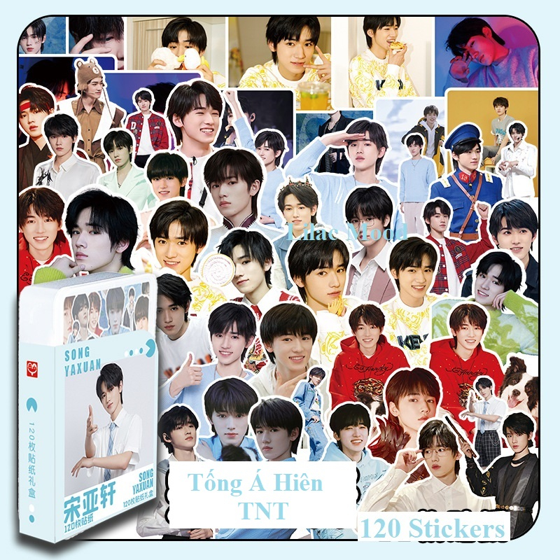 Hộp sticker TNT và các thành viên Hộp nhựa 120 miếng hình dán Sticker  Thời đại thiếu niên đoàn