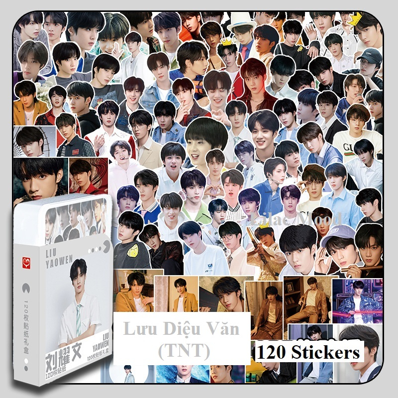 Hộp sticker TNT và các thành viên Hộp nhựa 120 miếng hình dán Sticker  Thời đại thiếu niên đoàn