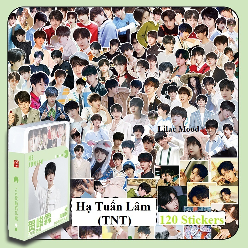 Hộp sticker TNT và các thành viên Hộp nhựa 120 miếng hình dán Sticker  Thời đại thiếu niên đoàn