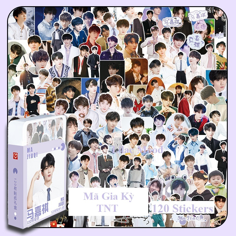 Hộp sticker TNT và các thành viên Hộp nhựa 120 miếng hình dán Sticker  Thời đại thiếu niên đoàn