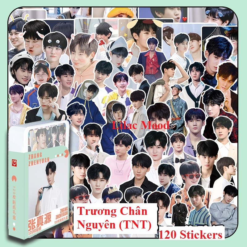 Hộp sticker TNT và các thành viên Hộp nhựa 120 miếng hình dán Sticker  Thời đại thiếu niên đoàn